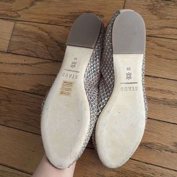 Brand new STAUD champagne crystal ballet flats - Picture 4 of 4